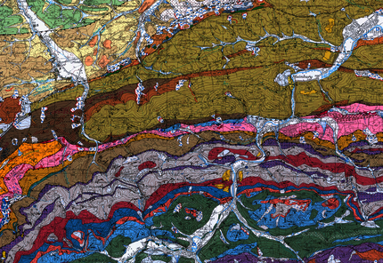 Ausschnitt aus der Geologischen Karte 1:50.000 Blatt 55 Ober-Grafendorf zwischen Kilb und Kirchberg an der Pielach.