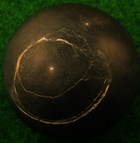 Grauwacke/Sandstein in Form einer Kugel