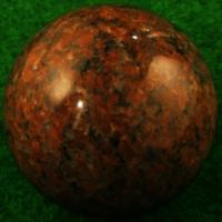 Granit in Form einer Kugel