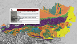 Screenshot vom Inspire Datenviewer der Geologischen Bundesanstalt
