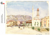 Gemälde vom Skanderbeg Platz in Tiran